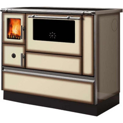 Alfa Plam 90H Dominant Light Mocha Ατσάλινη Ξυλόσομπα με Φούρνο 6.5kW