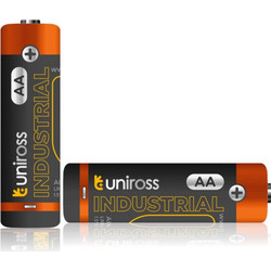 Αλκαλικές Μπαταρίες AA - LR06 Uniross Industrial UNALKAAD-B24 Κουτί 24 Μπαταριών AA σε Πακέτα των 8 Τεμαχίων