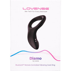 Lovense Diamo Ring Ελαστικό Δαχτυλίδι Πέους Σιλικόνης με Δόνηση Μαύρο
