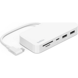 Belkin INC011BTWH USB Hub 3.1 USB-C με 6 Θύρες USB-A / USB-C / Ethernet / Card Reader