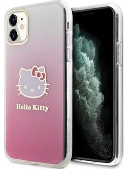 Hello Kitty IML Gradient Electrop Kitty Head Case for iPhone 11 / Xr - Pink