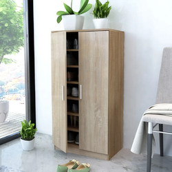vidaXL Παπουτσοθήκη Ξύλινη Δρυς 55x35x108cm 243061