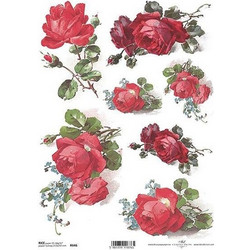 Ριζόχαρτο red roses 21x29εκ. (ITD-R646)