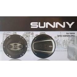 Sunny SJ1659 Σετ Ηχεία Αυτοκινήτου 6" 3 Δρόμων