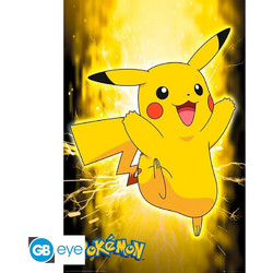 POKEMON - Poster Maxi 91.5x61 - Pikachu Neon - Fan Shop and Merchandise