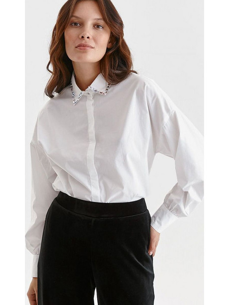 Μακρυμάνικο πουκάμισο 173986 Top Secret - Ασπρο