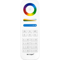 GloboStar(R) 73426 FUT089 Mi-Light Ασύρματο Χειριστήριο Αφής RF 2.4Ghz 8 Group για όλα τα RGBW+WW Mi-BOXER Controller DC 3V 2 x AAA - IP20 Λευκό - Μ15.6 x Π5.4 x Υ2.5cm - 5 Years Warranty