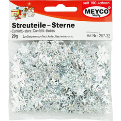 Confetti Αστεράκια Ασημί 20gr Meyco
