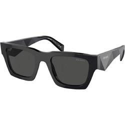 Prada PRA06S 16K08Z Γυναικεία Γυαλιά Ηλίου Τετράγωνα Κοκάλινα Μαύρα με Μαύρο Polarized Φακό