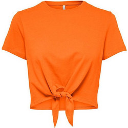 Only Γυναικείο Καλοκαιρινό Crop Top Πορτοκαλί 15257467
