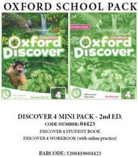 OXFORD DISCOVER 4 PACK MINI (INCL. SB + WBK WITH ONLINE PR.) - 04423 2ND ED