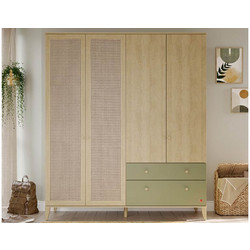 Παιδική ντουλάπα 4 φύλλα LO-1003 (1.80 x 2.10 x 59) cm