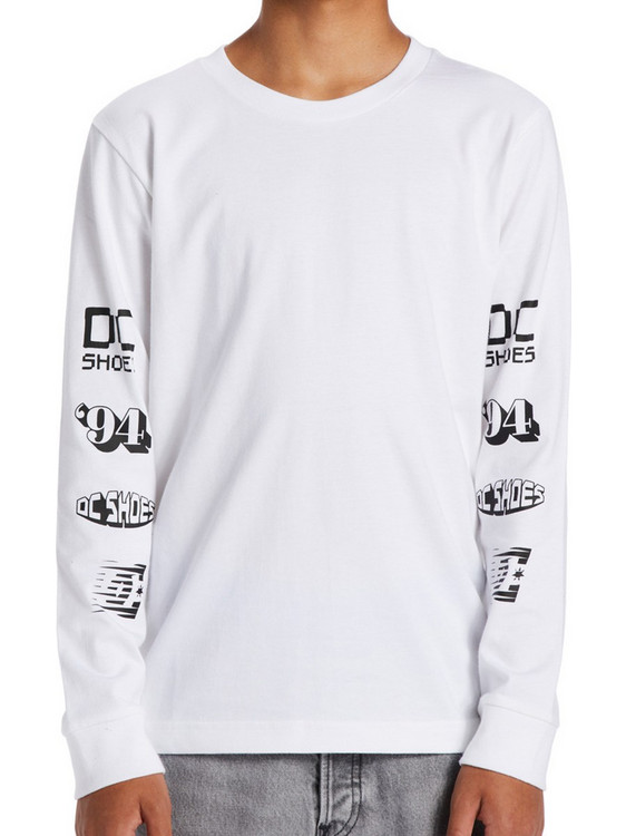 DC Παιδικό T-Shirt Μακρυμάνικο Λευκό ADBZT03232-WBB0