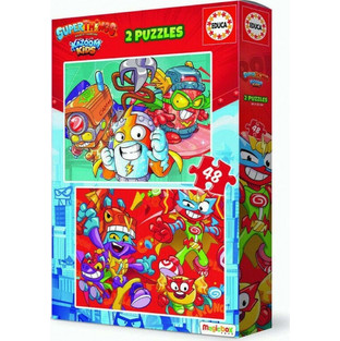 Παιδικό Puzzle Educa Superthings 2x48 Κομμάτια