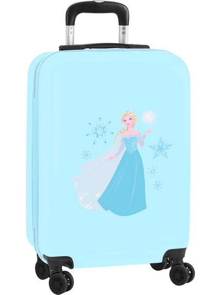 Safta Frozen Believe Παιδική Βαλίτσα Καμπίνας 55x35x20cm με 4 Ρόδες Γαλάζια