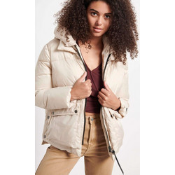 Funky Buddha Γυναικείο Μπουφάν Χειμωνιάτικο Puffer Κοντό Nude FBL004-117-01