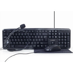 Gembird KBS-UO4-01 Black Σετ Πληκτρολόγιο & Ποντίκι