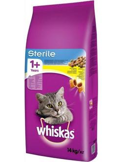 Whiskas Sterile Adult 1+ with Chicken 14kg