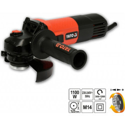 Yato YT-82101 Γωνιακός Τροχός Ρεύματος 1100W 125mm με Ρύθμιση Στροφών