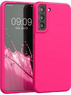 KWmobile Soft Flexible Rubber Cover - Θήκη Σιλικόνης Samsung Galaxy S22 Plus 5G - Neon Pink (56761.77)