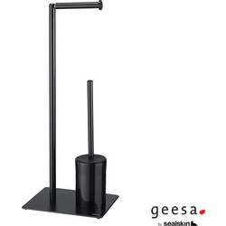 Χαρτοθήκη Επιδαπέδια με Πιγκάλ Geesa 800203-400 Black Matt