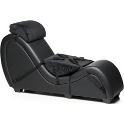 Master Series Kinky Sex Lounge with Cushions Black