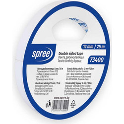 Spree Ταινία Διπλής Όψης 12mmx25m (73400)