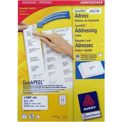 ΕΤΙΚΕΤΕΣ AVERY ADRESS LABEL 63.5 X 38.1MM 250 ΦΥΛΛΑ 5250 ΤΕΜ