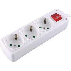 Πολύπριζο με διακόπτη 3 θέσεων 3x1.5 mm
