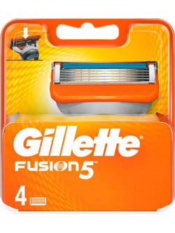 Gillette Fusion 5 Ανταλλακτικά Ξυραφάκια με 5 Λεπίδες & Λιπαντική Ταινία 4τμχ
