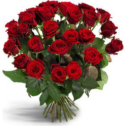 Το μπουκέτο της Αφροδίτης Μπουκέτο με τριάντα φρέσκα κόκκινα τριαντάφυλλα