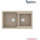 Sanitec Ultra Granite 804 Υποκαθήμενος Νεροχύτης Γρανίτη Αντιστρεφόμενος Ματ Sabbia 86x50cm