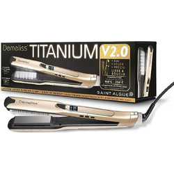 Demeliss Saint-Algue Titanium V2 Επαγγελματική Ισιωτική Μαλλιών με Ατμό