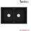 Sanitec Ultra Granite 818 Υποκαθήμενος Νεροχύτης Γρανίτη Αντιστρεφόμενος Ματ Nero 86x50cm
