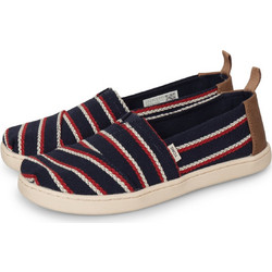 Toms YOUTH WOVEN ALPARGATA Σκούρο μπλέ / καφέ