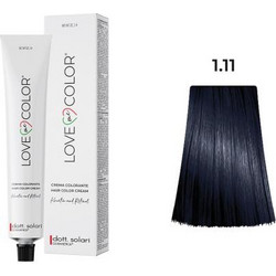 Dott. Solari Love Me+ Color 1.11 Μαύρο Μπλε Μόνιμη Βαφή Μαλλιών 100ml