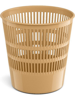 Latticed wastebasket ErichKrause(R) Powder, 12l, beige