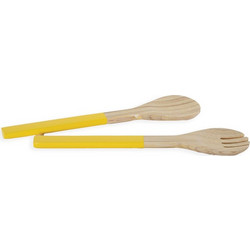 Σετ Κουτάλα Και Πηρουνα Bamboo Casta Yellow 5205495512792
