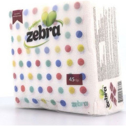 Χαρτοπετσέτες Easy Open 33x33εκ. 45 Φύλλα ZEBRA (303824)