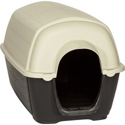 Pet Camelot Kennel Σπιτάκι Σκύλου Πλαστικό Εξωτερικού Χώρου Λευκό Μαύρο 50x78x50cm