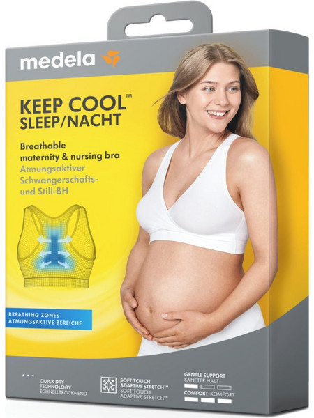 MEDELA KEEP COOL SLEEP BRA ΣΤΗΘΟΔΕΣΜΟΣ ΕΓΚΥΜΟΣΥΝΗΣ ΘΗΛΑΣΜΟΥ ΛΕΥΚΟ