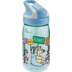 Laken Planet Tritan Summit Παιδικό Μπουκάλι Θερμός Πλαστικό BPA Free με Καλαμάκι Μπλε 450ml