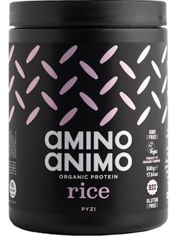 Amino Animo Organic Rice Φυτική Πρωτεΐνη Χωρίς Λακτόζη & Γλουτένη 500gr