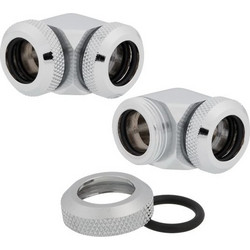 Corsair OD Fitting Pipe Hydro X Series XF Hardline 90 12mm Twin Pack - Chrome - CX-9052021-WW