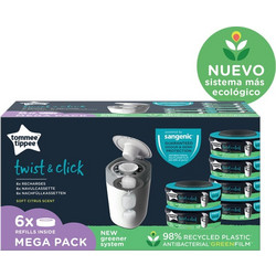Tommee Tippee Twist & Click Ανταλλακτικά Κάδου Απόρριψης Πάνας 6 Τεμάχια