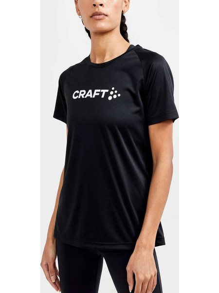 CRAFT Κοντομάνικη Μπλούζα CORE ESSENCE LOGO TEE W BLACK γυναίκες