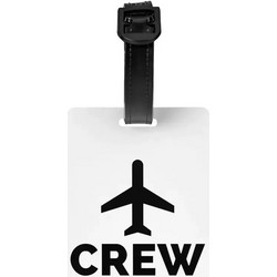 Ετικέτα αποσκευών ID for travel bag TAG Πλαστική αδιάβροχη CREW Λευκή al