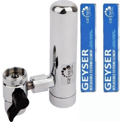Geyser Euro Φίλτρο Νερού Βρύσης Inox Αραγωνίτης + 2 Ανταλλακτικά