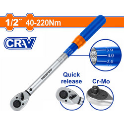 Wadfow Δυναμόκλειδο 1/2" 430mm 40-220Nm WWQ1D12