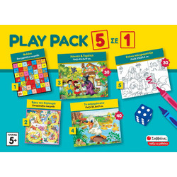 Σαββάλας Play Pack 5 σε 1 Επιτραπέζιο Παιχνίδι για Παιδιά 5+ Ετών για 2-4 Παίκτες